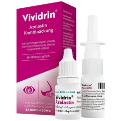 Vividrin ® Azelastin Kombipackung bei Heuschnupfen & Allergien, 1 P- Nasenspray Allergie|Kombipackungen