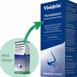 Vividrin ® Mometason Heuschnupfennasenspray bei starken allergischen Beschwerden, 18 g- Nasenspray Allergie|Mometason Nasenspray