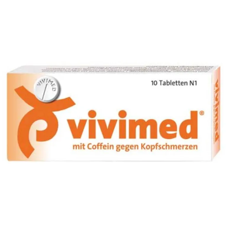 ® mit Coffein gegen Kopfschmerzen, Schmerztabletten mit Paracetamol, 10 St^Vivimed Discount