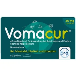 Vomacur ® 40 mg Zäpfchen, 5 St-Kinder Übelkeit & Erbrechen
