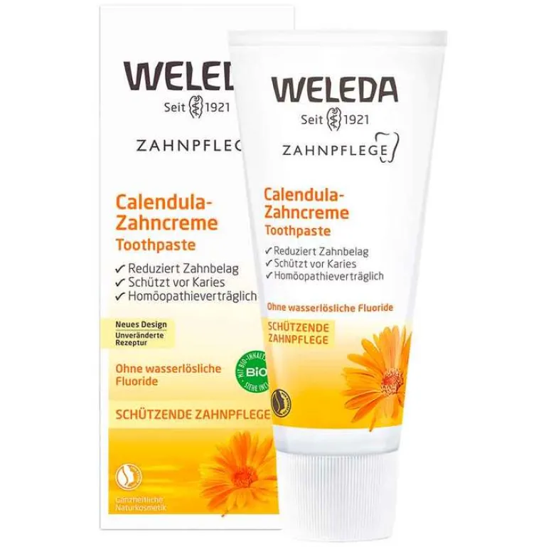Weleda Calendula-Zahncreme, 75 ml-Kinder Zahnpasta & Zahncreme|Mund- Und Zahnpflege
