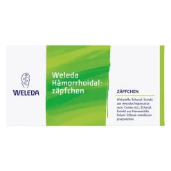 Weleda Hämorrhoiden Salbe|Venenleiden-Hämorrhoidalzäpfchen, 10 St