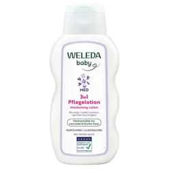 Weleda 3in1 Pflegelotion weiße Malve, 200 ml-Kinder Haut- & Haarpflege|Körpermilch & Lotionen