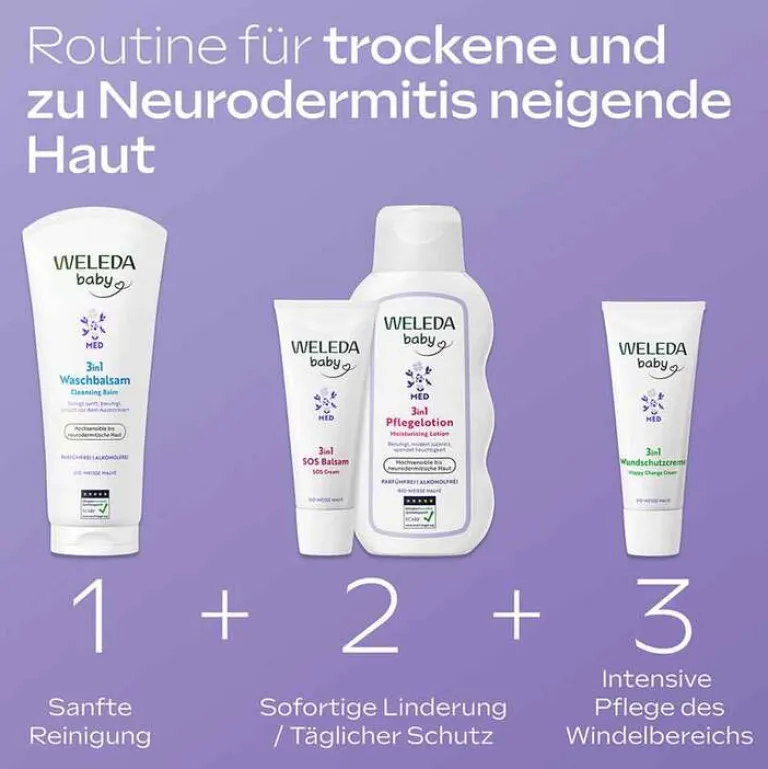 Weleda Haut- & Haarpflege|Cremes & Balsame-3in1 SOS Balsam weiße Malve, 50 ml