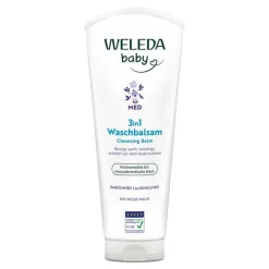 Weleda 3in1 Waschbalsam weiße Malve, 200 ml-Kinder Haut- & Haarpflege|Duschen & Waschen