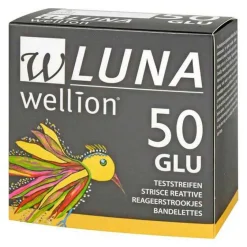 Teststreifen-Wellion Luna Blutzuckerteststreifen, 50 St
