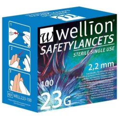 Wellion Lanzetten & Stechhilfen-® Safetylancets 23G , 100 St