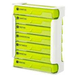 Wepa Dosierer & Zerteiler-7 Tage Compact Wochenmagazin weiß / grün, 1 St