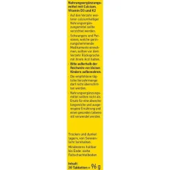 Calcium + D3 + K2 Tabletten, 30 St^Wepa Best