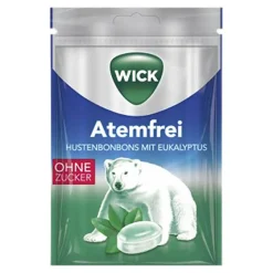 Atemfrei Eukalyptus Bonbons ohne Zucker Beutel, 72 g^Wick Outlet