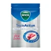 Wick Husten & Halsbonbons-Tripleaction Menthol & Cassis Bonbons ohne Zucker, 72 g