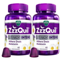 Wick Zzzquil Melatonin Tabletten-Gute Nacht Intens , 2x60 St