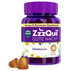 Wick zzzquil Melatonin Tabletten-Gute Nacht Mango & Banane, 30 St