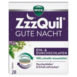 Wick Zzzquil Melatonin Tabletten-Gute Nacht Tabletten, 28 St