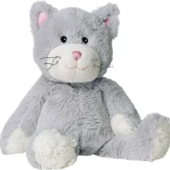 Wärmetiere-Wärme Stofftier Katze grau, 1 St