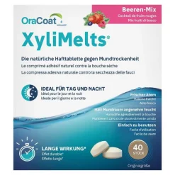XyliMelts Hafttabletten Beeren-Mix Oracoat, 40 St- Mundpflege