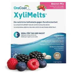 XyliMelts Hafttabletten Beeren-Mix Oracoat, 40 St- Mundpflege