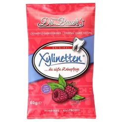Xylinetten Mundpflege|Zuckerfreie Bonbons-Himbeere Bonbons, 60 g