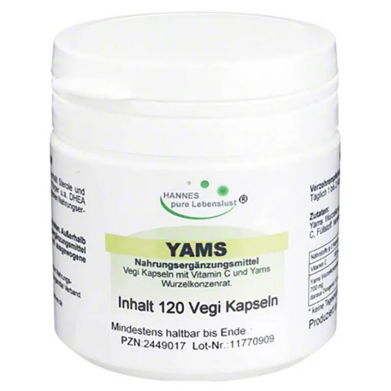 Hannes pure Lebenslust Yamswurzel-Yams Wurzel Kapseln, 120 St