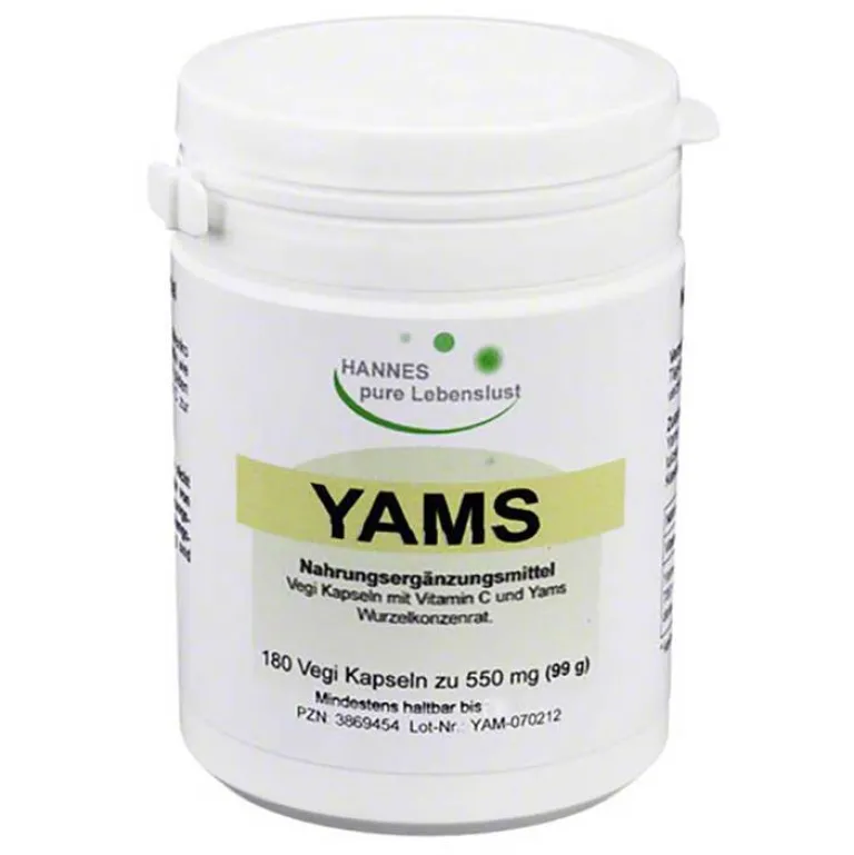 Yams Wurzel Kapseln, 180 St^Hannes pure Lebenslust Best