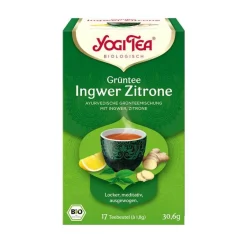 Yogi Tea Yogi Tee-Grüntee Ingwer Zitrone Bio, 17X1.8 g