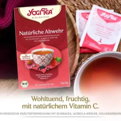 Yogi Tea Yogi Tee|Kräutertee-Natürliche Abwehr Filterbeutel, 17X1.8 g