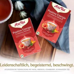 Yogi Tea Yogi Tee-Positive Energie Cranb.Hibiskus Fbeutel 1,8g, 17X1.8 g