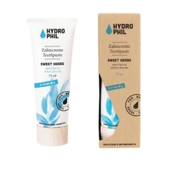 Hydrophil Zahncreme sweet herbs mit B12 ohne Fluorid, 75 ml- Mund- Und Zahnpflege