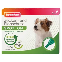 Beaphar Zecken- und Flohschutz SPOT-ON für kleine Hunde, 3 ml- Flöhe, Zecken & Co.|Fell & Haut