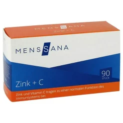 Menssana Zink-Zink + C Lutschtabletten, 90 St
