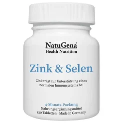 Natugena Zink & Selen Tabletten, 120 St- Zink|Selen