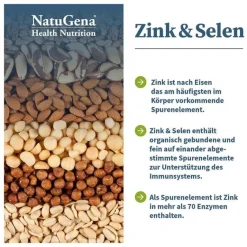 Natugena Zink & Selen Tabletten, 120 St- Zink|Selen