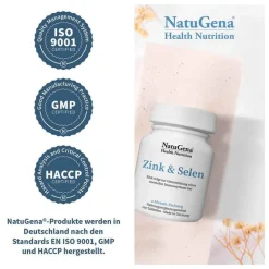 Natugena Zink & Selen Tabletten, 120 St- Zink|Selen