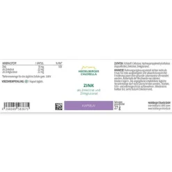 Heidelberger Chlorella Zink-Zink Kapseln, 60 St