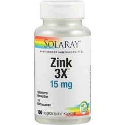 Zink 3X 15 mg Kapseln, 100 St^Supplementa Best