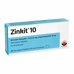 Zinkit 10 überzogene Tabletten, 20 St- Zink|Abwehrsteigerung