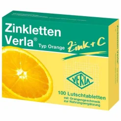 Verla Zink-Zinkletten Orange Lutschtabletten, 100 St