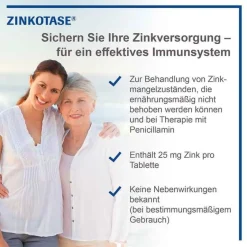 Biosyn Zink|Abwehrsteigerung-ZINKOTASE® Filmtabletten, 50 St